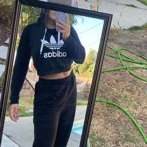 Adidas crop hoodie